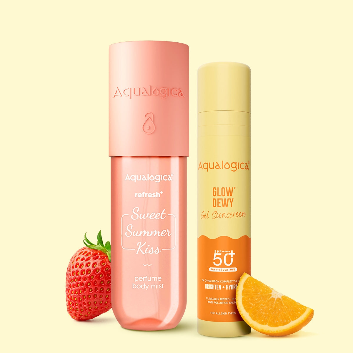 Refresh+ Sweet Summer Kiss Perfume Body Mist & Glow+ Dewy Sunscreen