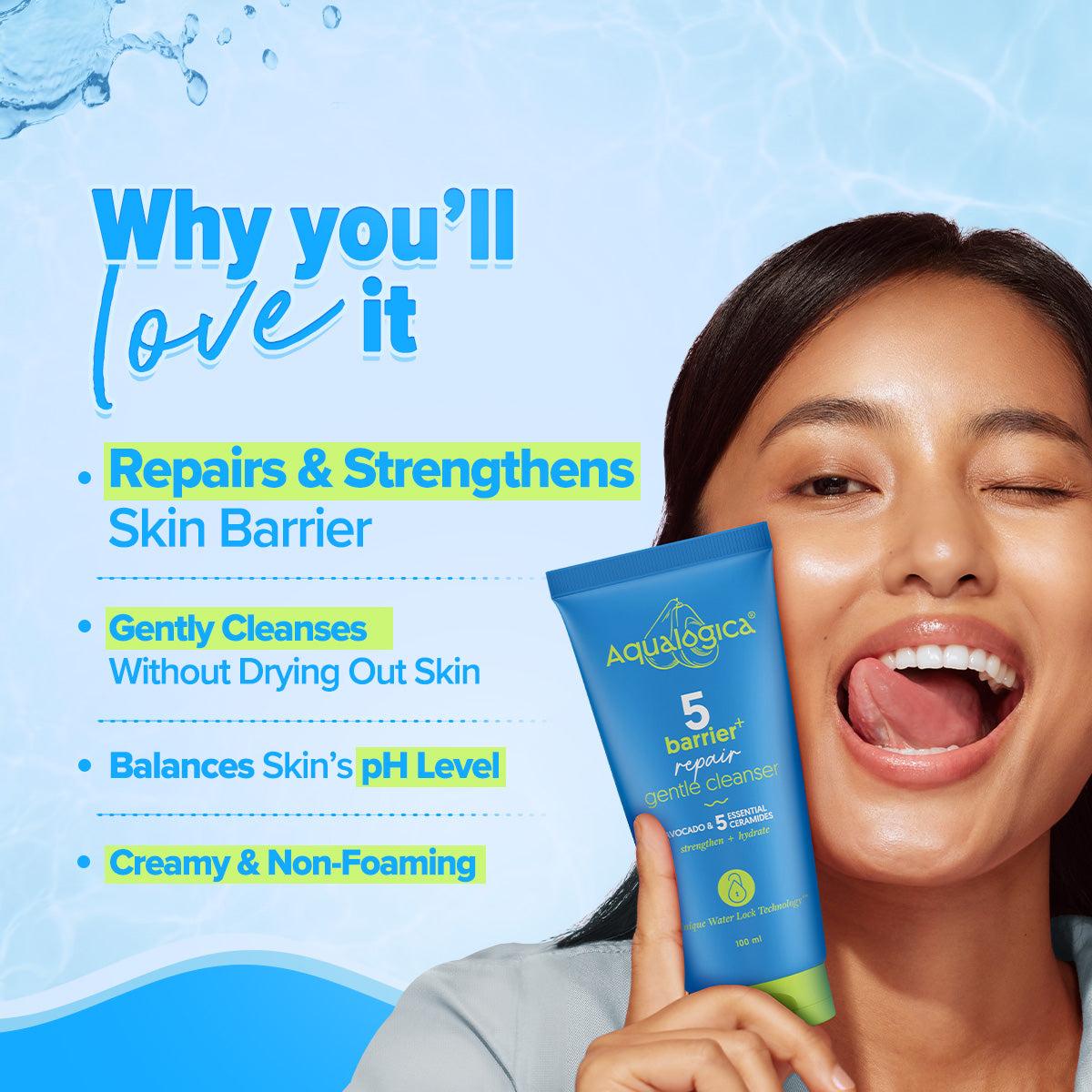 Aqualogica 5 barrier cleanser 100ml avocado