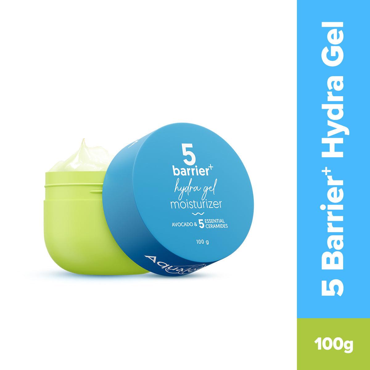 Aqualogica 5 Barrier Hydra Gel jar with avocado