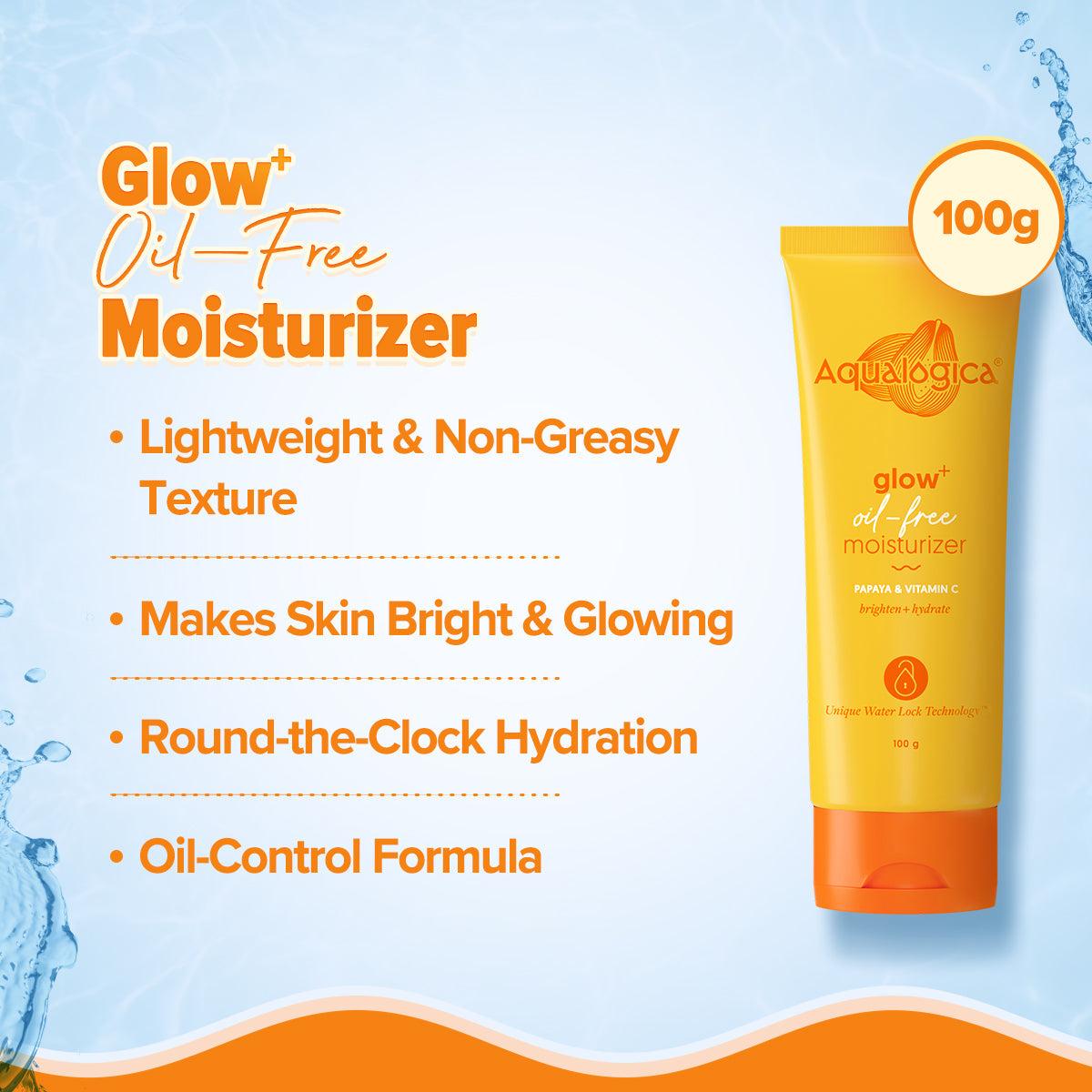 Aqualogica moisturizer for oily skin with papaya and vitamin C