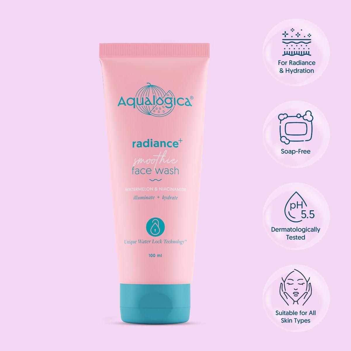 Aqualogica radiance face wash 100ml watermelon