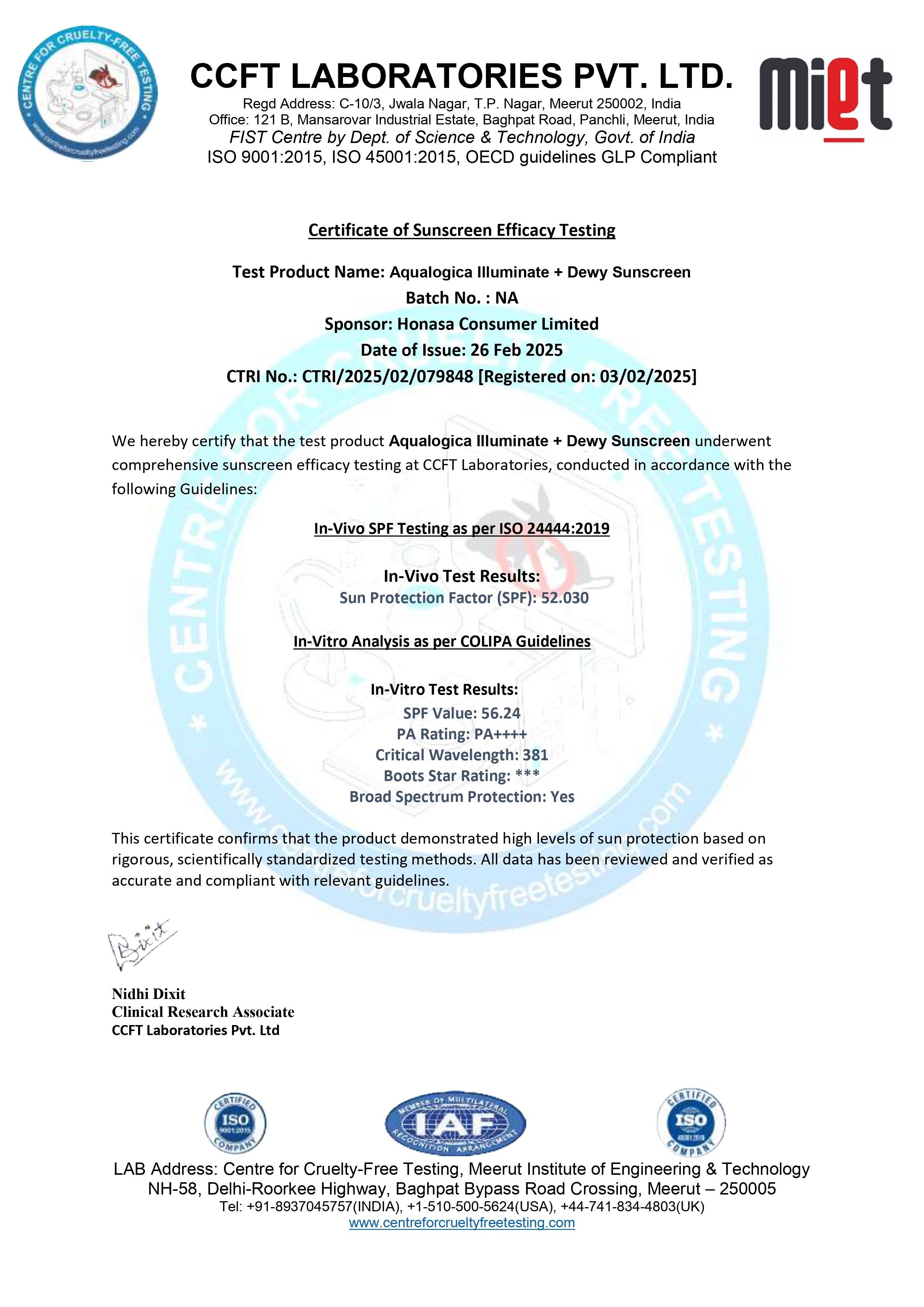 Claim Sheet - Centre for Cruelty Free Testing