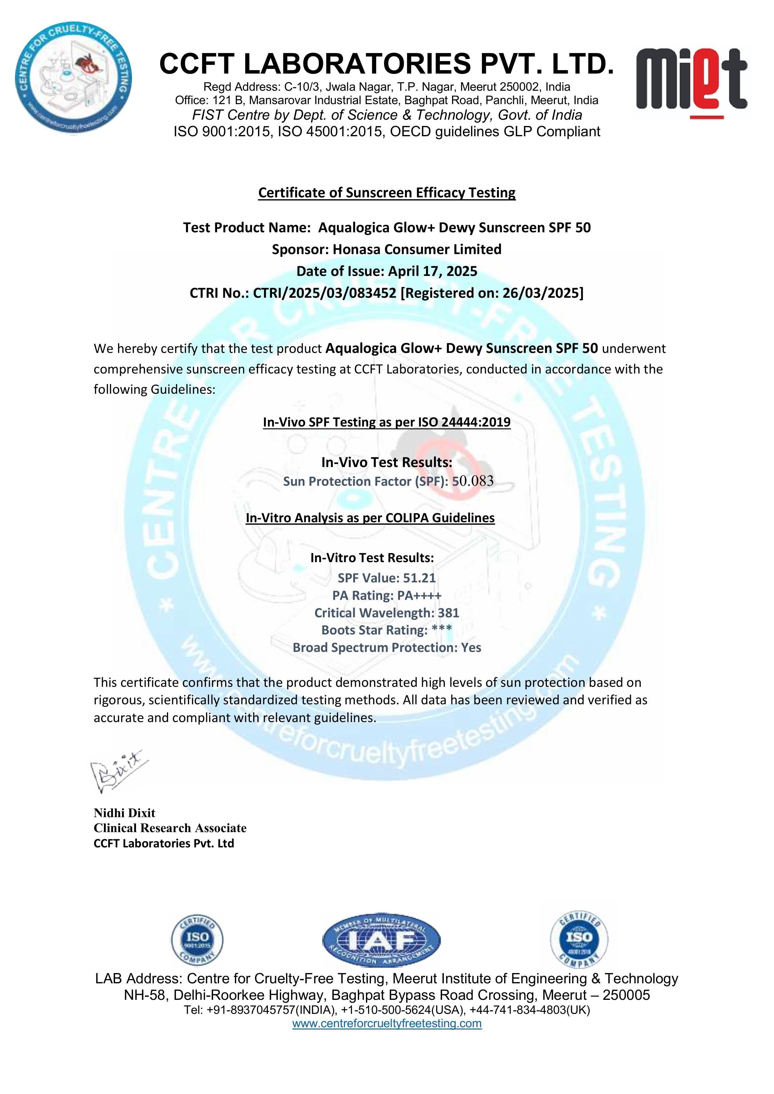 Claim Sheet - Centre for Cruelty Free Testing