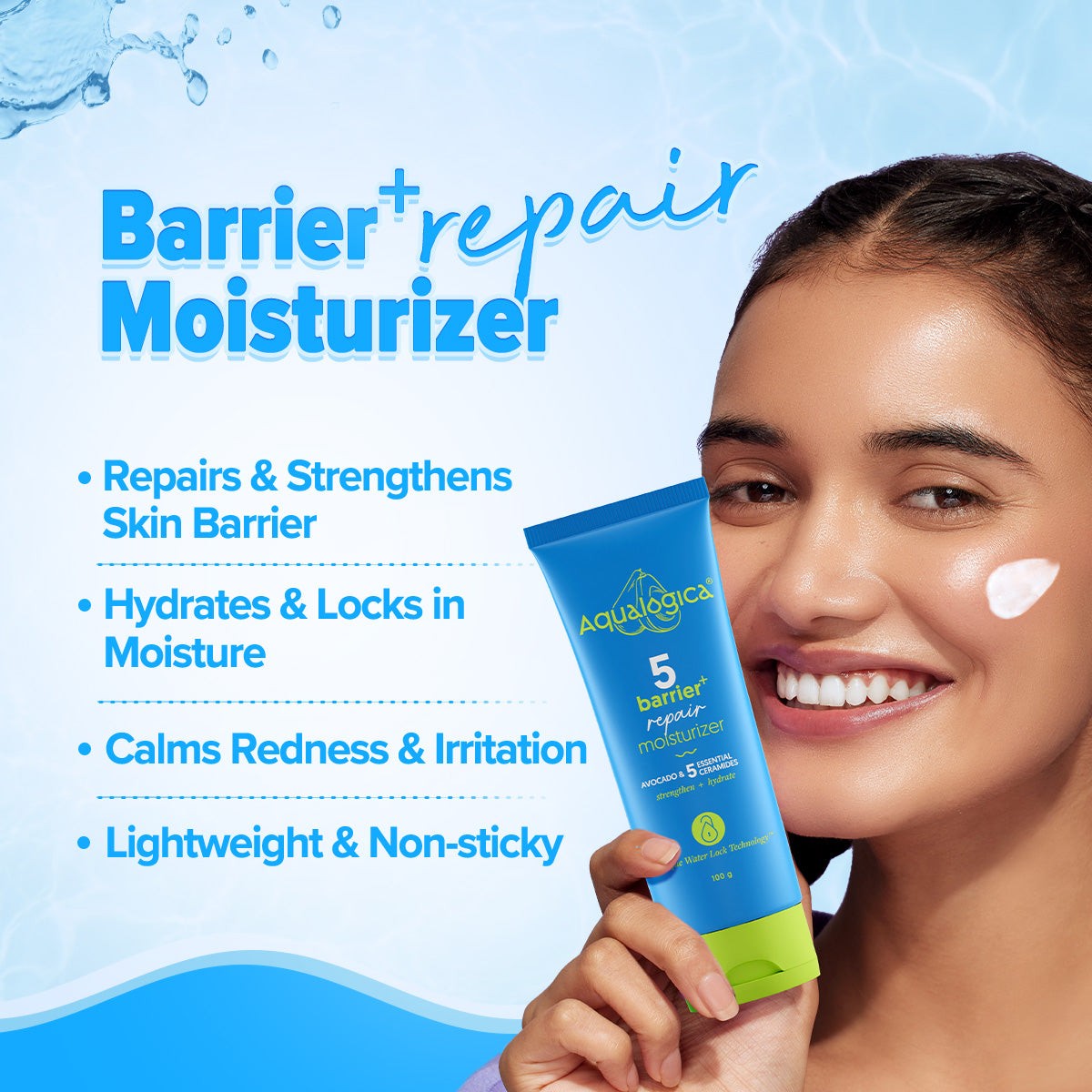 Barrier+ repair moisturizer panel with skin-strengthening benefits