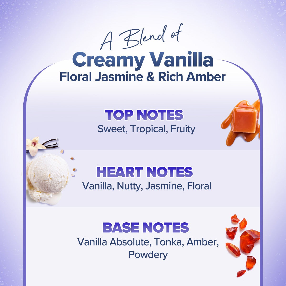 Sun Kissed Vanilla fragrance with creamy vanilla floral notes