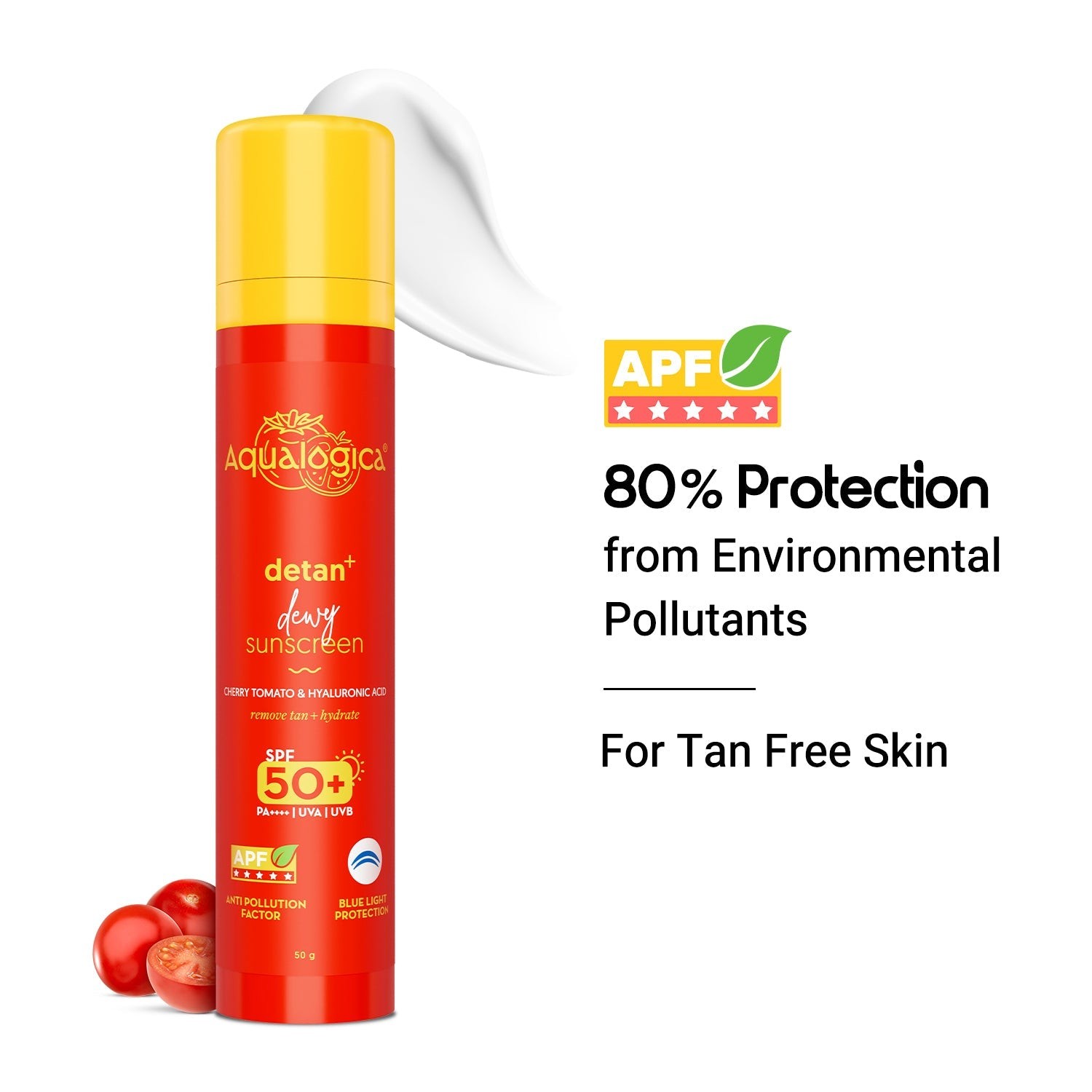Detan sunscreen 80% pollution protection tan free skin