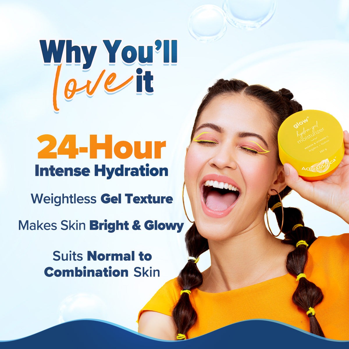 Glow moisturizer 24-hour hydration 