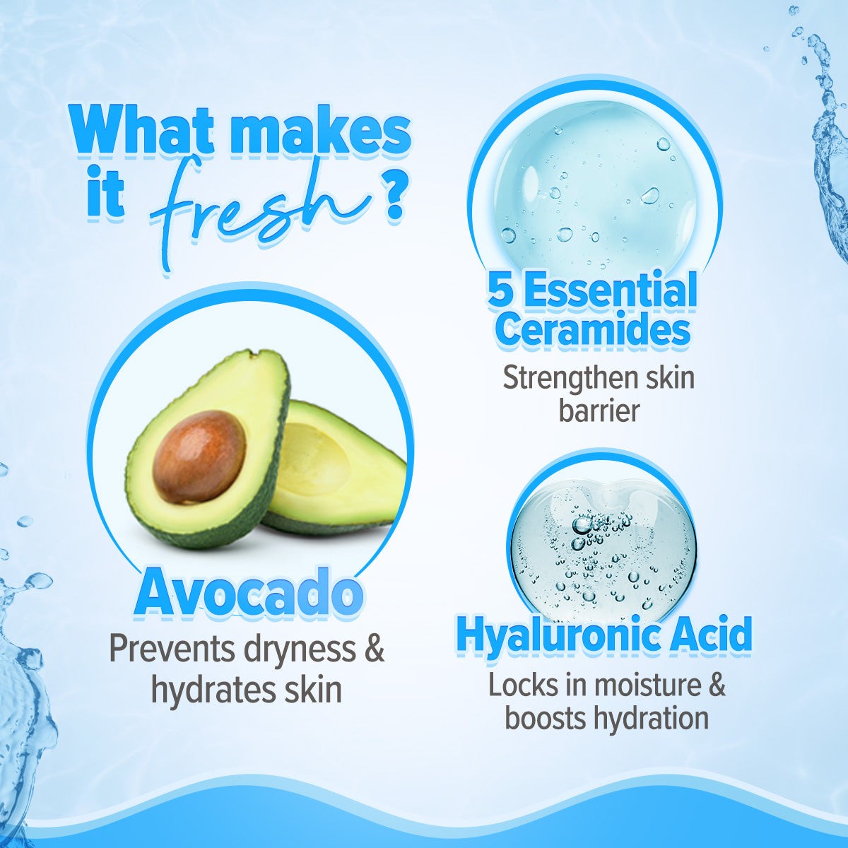 5 essential ceramides avocado hyaluronic acid fresh