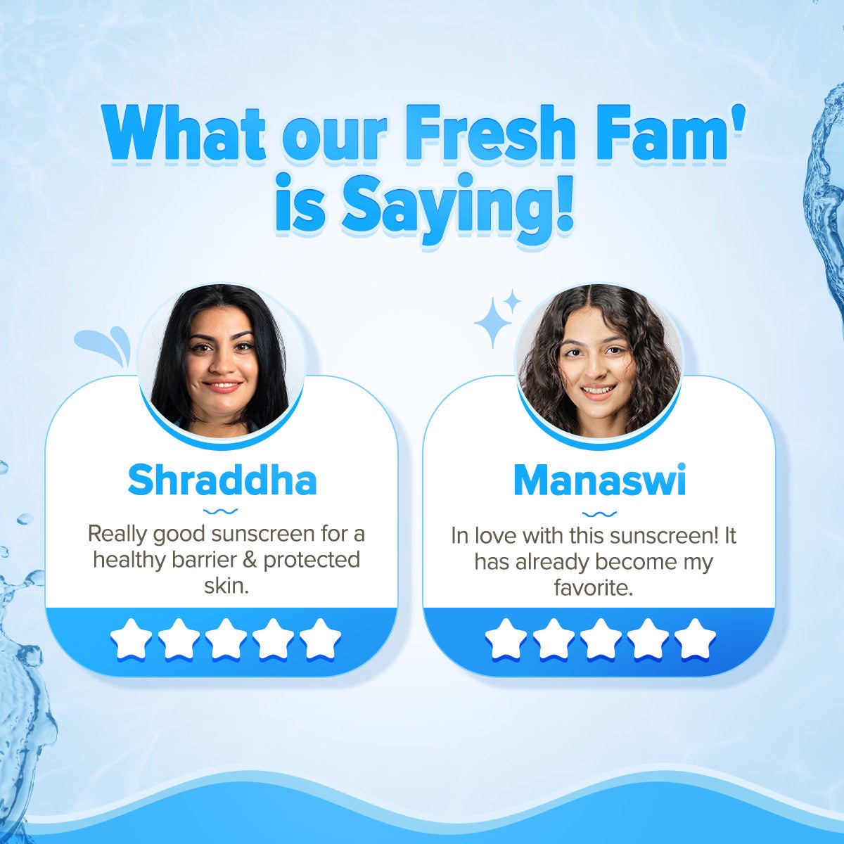 Fresh fam shraddha and  Manasvi barrier sunscreen reviews