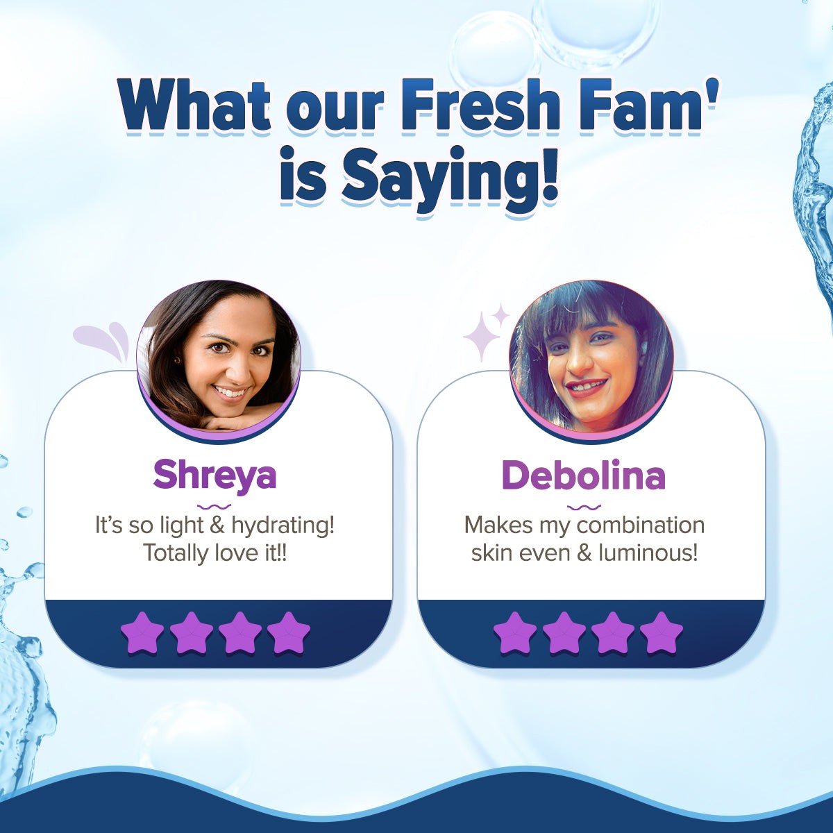 Fresh Fam review card for Aqualogica Illuminate Hydra Gel moisturizer