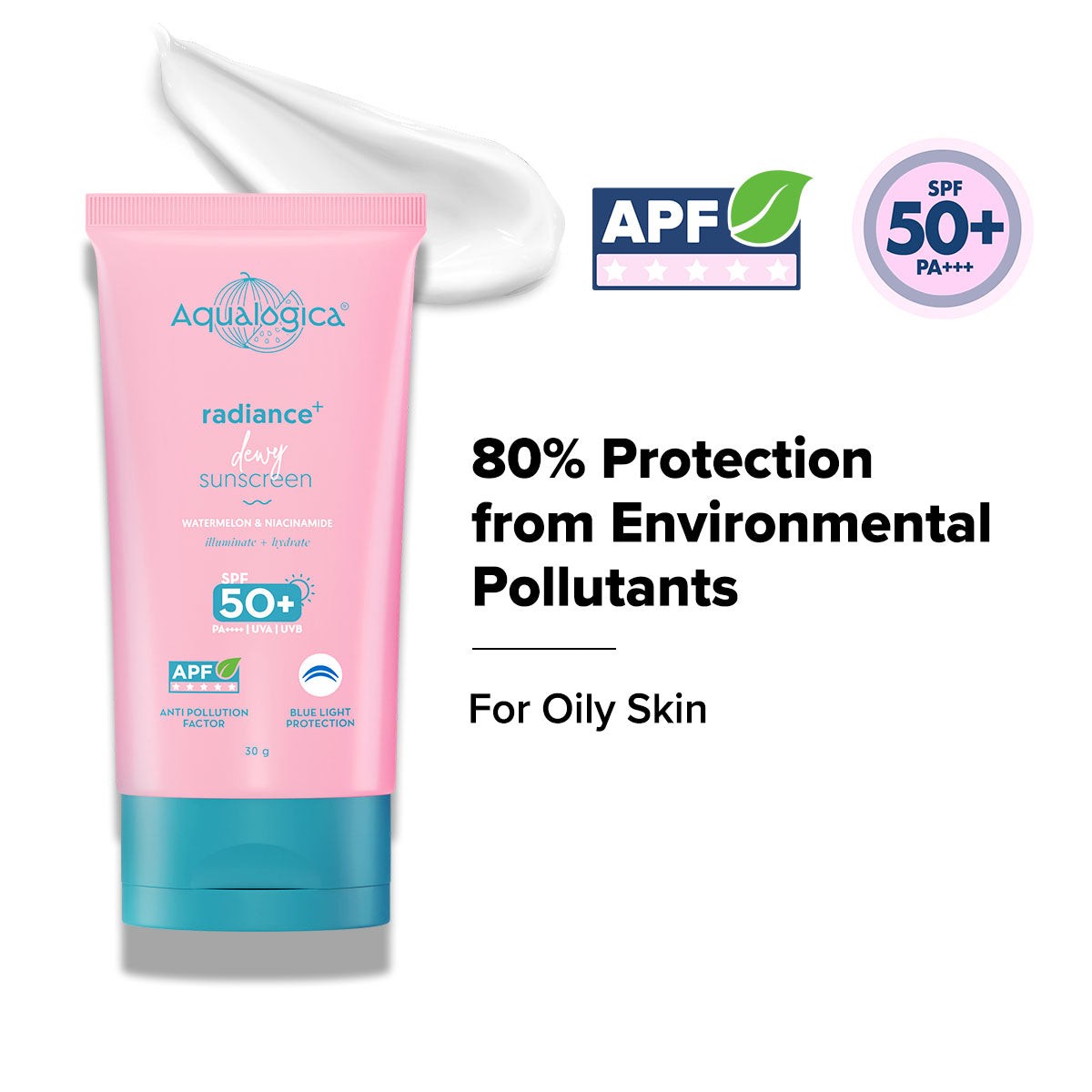 Radiance+ Dewy Sunscreen In-Vivo Tested with Watermelon & Niacinamide with SPF 50 & PA++++ - 30g