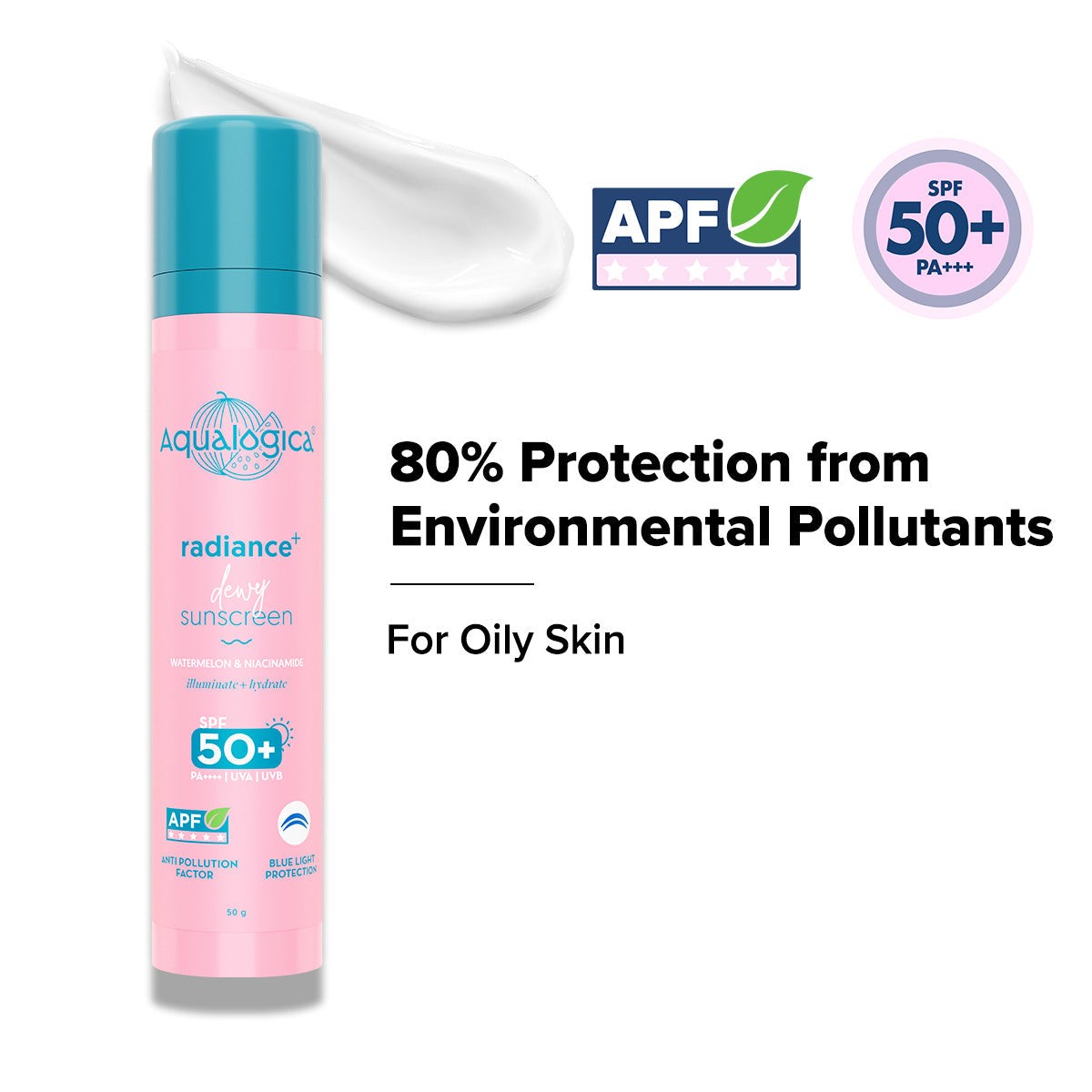 Radiance+ Dewy Sunscreen In-Vivo Tested with Watermelon & Niacinamide with SPF 50 & PA++++ - 50g(Pack of 2)