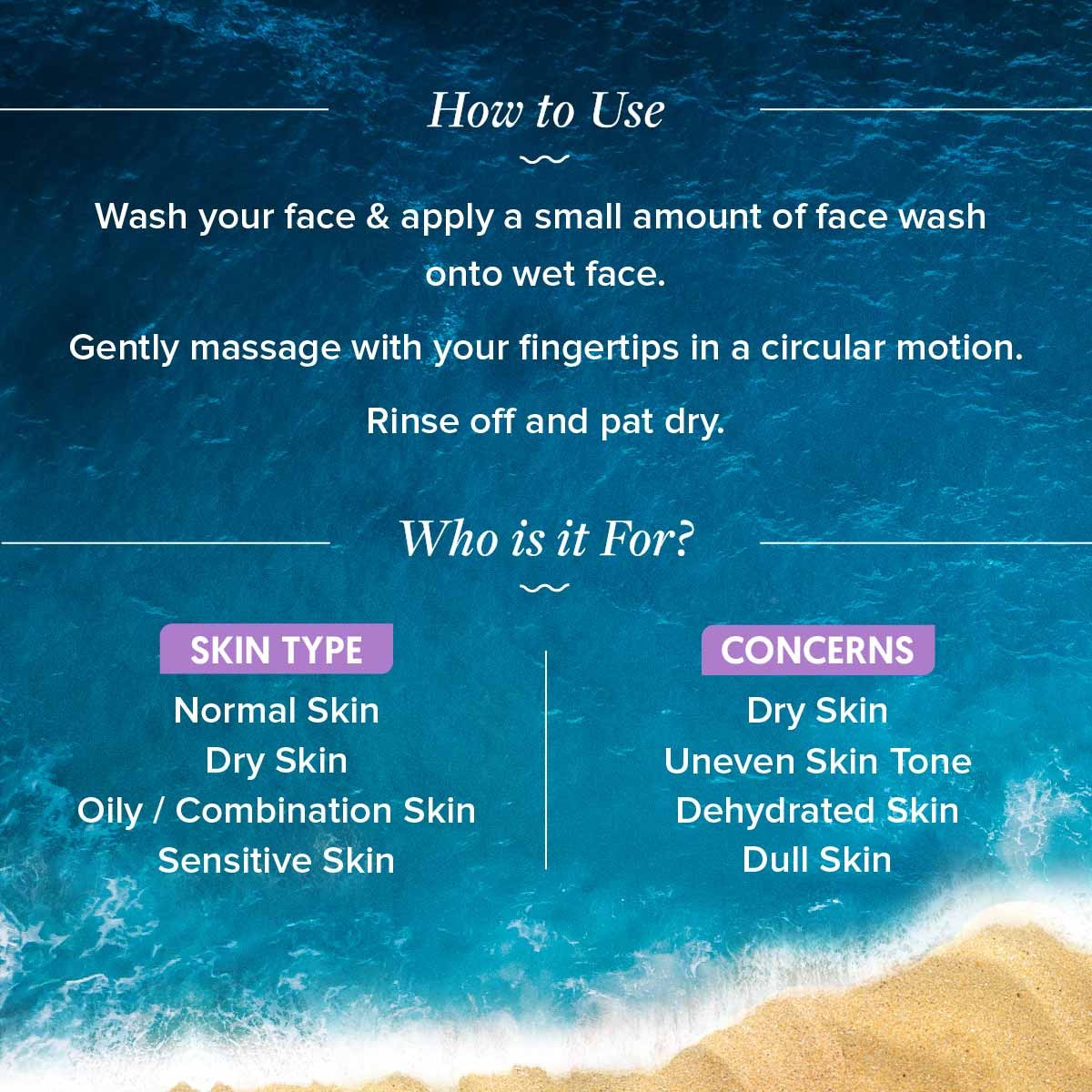 Illuminate face wash how to use skin types