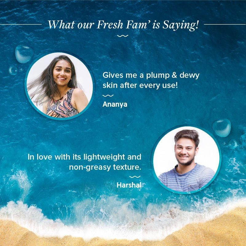 Customer review panel for Aqualogica hydrate gel moisturizer