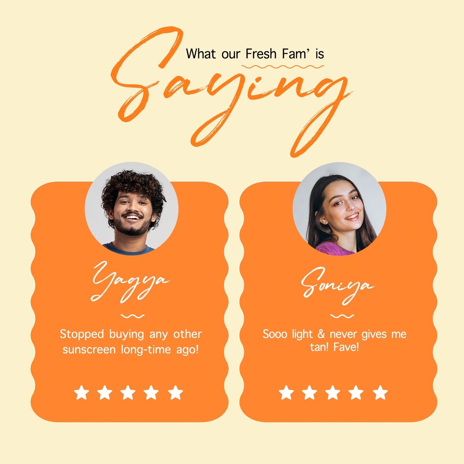 Fresh fam saying customer reviews ratings