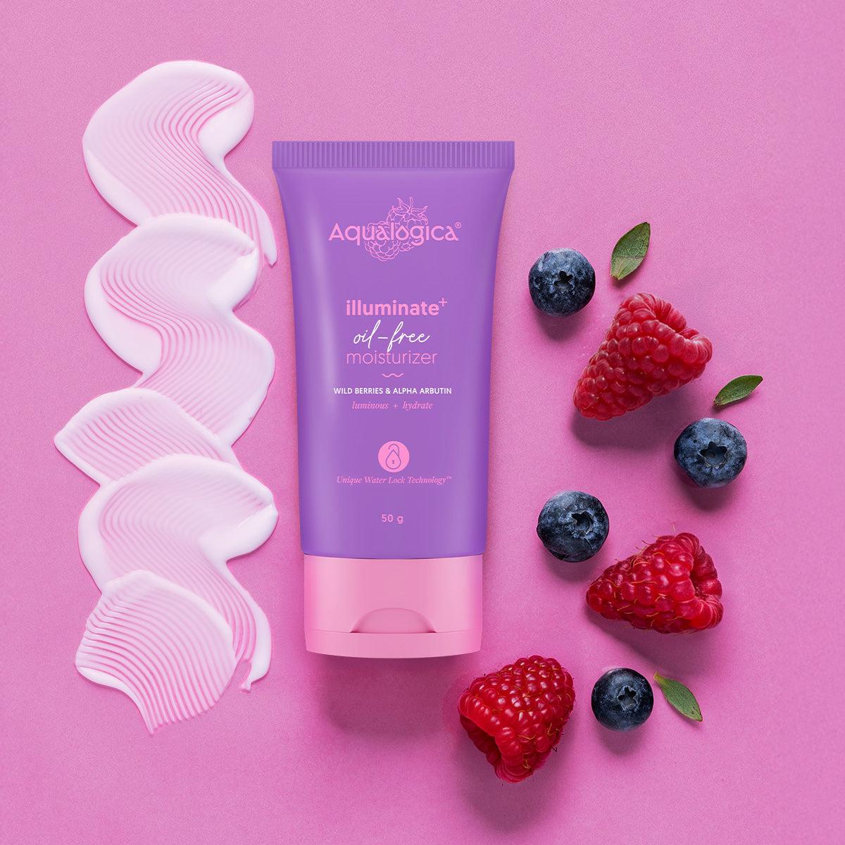 Aqualogica Illuminate oil-free moisturizer with berries